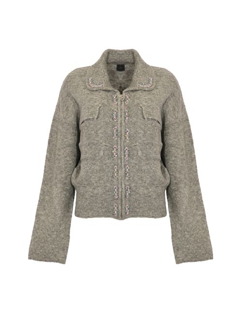 Giacca Dark Lady in misto lana con ricamo gioiello PINKO | 105948 A2YEII2